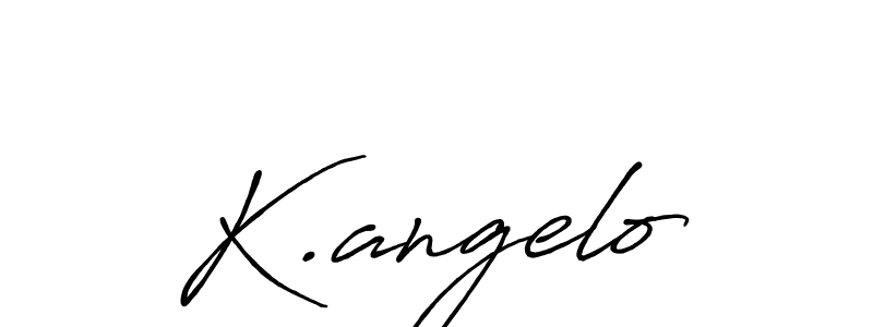 The best way (Antro_Vectra_Bolder) to make a short signature is to pick only two or three words in your name. The name K.angelo include a total of six letters. For converting this name. K.angelo signature style 7 images and pictures png