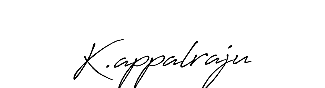 How to make K.appalraju signature? Antro_Vectra_Bolder is a professional autograph style. Create handwritten signature for K.appalraju name. K.appalraju signature style 7 images and pictures png