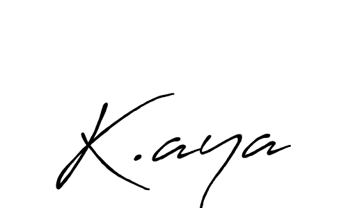 How to make K.aya signature? Antro_Vectra_Bolder is a professional autograph style. Create handwritten signature for K.aya name. K.aya signature style 7 images and pictures png