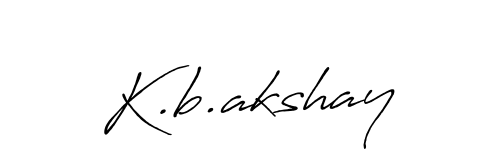 You should practise on your own different ways (Antro_Vectra_Bolder) to write your name (K.b.akshay) in signature. don't let someone else do it for you. K.b.akshay signature style 7 images and pictures png