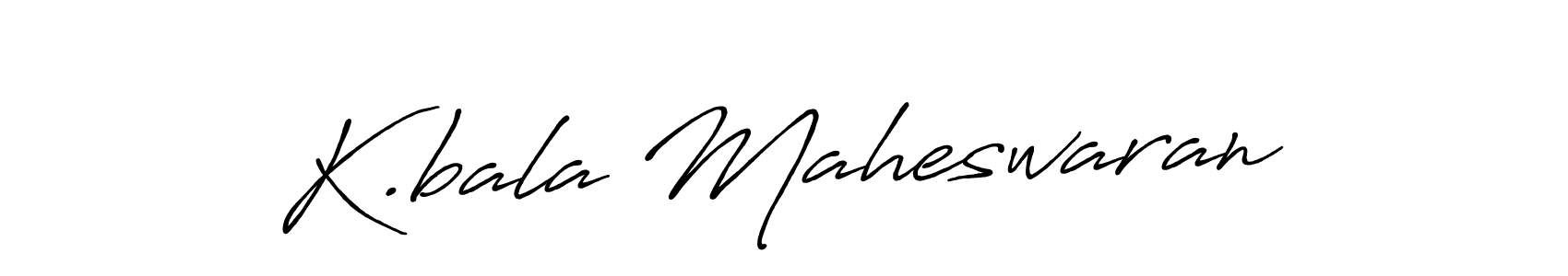 Make a beautiful signature design for name K.bala Maheswaran. With this signature (Antro_Vectra_Bolder) style, you can create a handwritten signature for free. K.bala Maheswaran signature style 7 images and pictures png