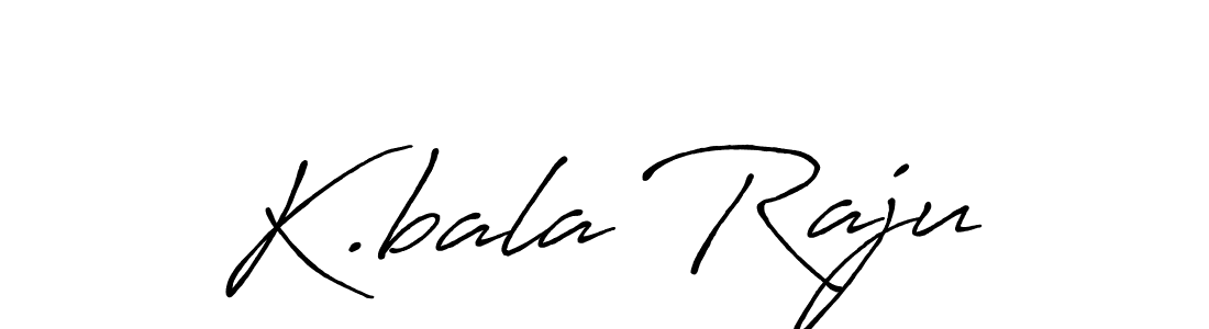 The best way (Antro_Vectra_Bolder) to make a short signature is to pick only two or three words in your name. The name K.bala Raju include a total of six letters. For converting this name. K.bala Raju signature style 7 images and pictures png