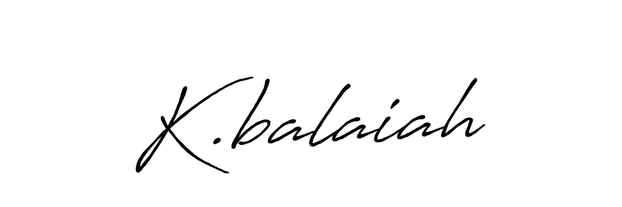 Also we have K.balaiah name is the best signature style. Create professional handwritten signature collection using Antro_Vectra_Bolder autograph style. K.balaiah signature style 7 images and pictures png