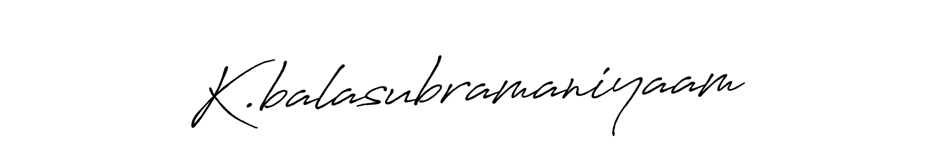 Also we have K.balasubramaniyaam name is the best signature style. Create professional handwritten signature collection using Antro_Vectra_Bolder autograph style. K.balasubramaniyaam signature style 7 images and pictures png