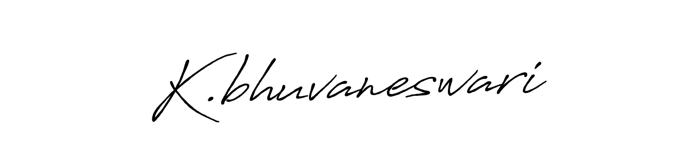How to make K.bhuvaneswari name signature. Use Antro_Vectra_Bolder style for creating short signs online. This is the latest handwritten sign. K.bhuvaneswari signature style 7 images and pictures png