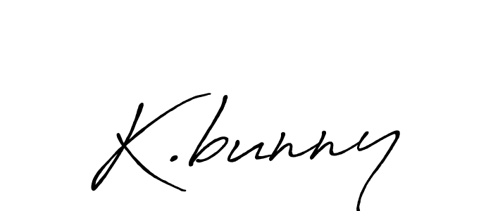 How to make K.bunny name signature. Use Antro_Vectra_Bolder style for creating short signs online. This is the latest handwritten sign. K.bunny signature style 7 images and pictures png