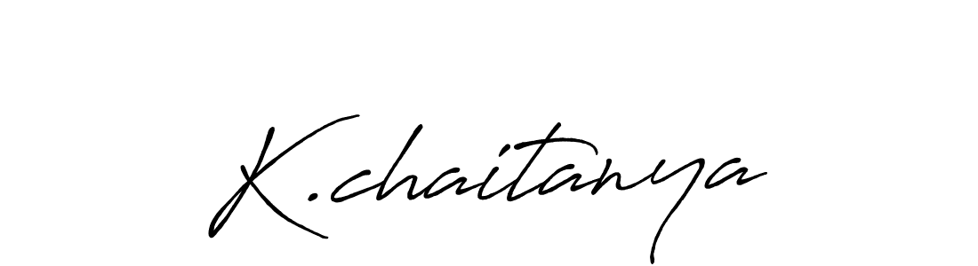 Create a beautiful signature design for name K.chaitanya. With this signature (Antro_Vectra_Bolder) fonts, you can make a handwritten signature for free. K.chaitanya signature style 7 images and pictures png