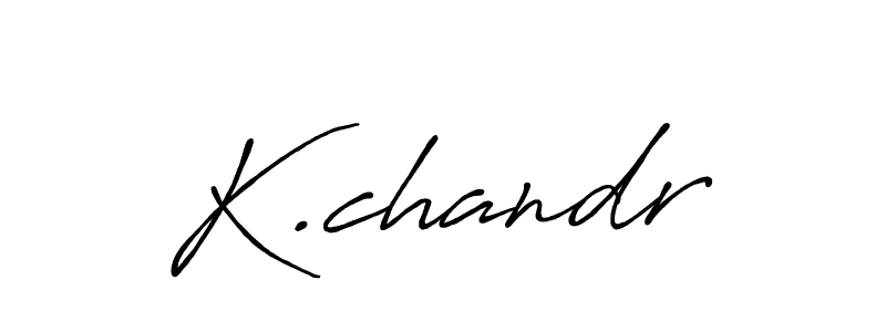 Design your own signature with our free online signature maker. With this signature software, you can create a handwritten (Antro_Vectra_Bolder) signature for name K.chandr. K.chandr signature style 7 images and pictures png