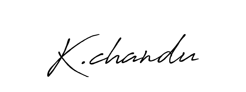 How to Draw K.chandu signature style? Antro_Vectra_Bolder is a latest design signature styles for name K.chandu. K.chandu signature style 7 images and pictures png