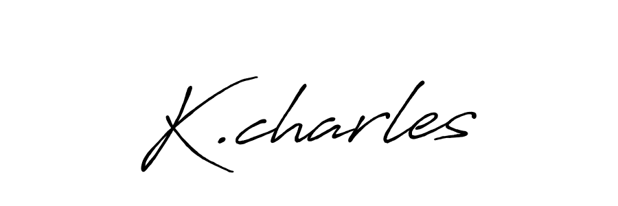 K.charles stylish signature style. Best Handwritten Sign (Antro_Vectra_Bolder) for my name. Handwritten Signature Collection Ideas for my name K.charles. K.charles signature style 7 images and pictures png