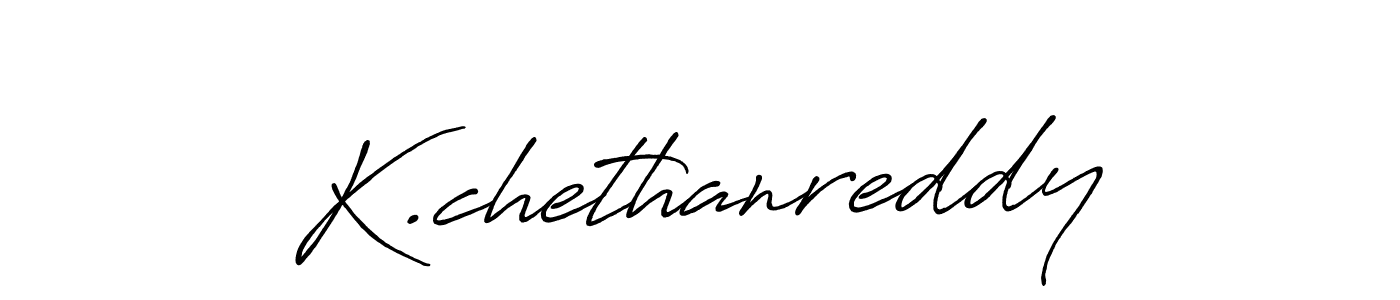 Use a signature maker to create a handwritten signature online. With this signature software, you can design (Antro_Vectra_Bolder) your own signature for name K.chethanreddy. K.chethanreddy signature style 7 images and pictures png