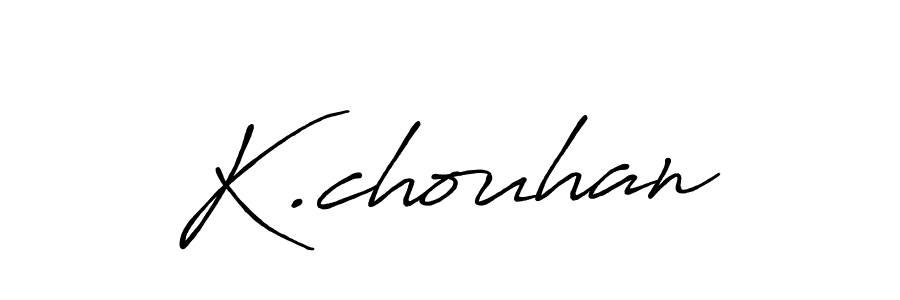 How to make K.chouhan name signature. Use Antro_Vectra_Bolder style for creating short signs online. This is the latest handwritten sign. K.chouhan signature style 7 images and pictures png