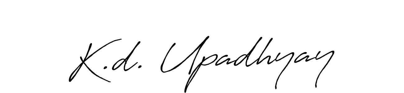 How to make K.d. Upadhyay signature? Antro_Vectra_Bolder is a professional autograph style. Create handwritten signature for K.d. Upadhyay name. K.d. Upadhyay signature style 7 images and pictures png