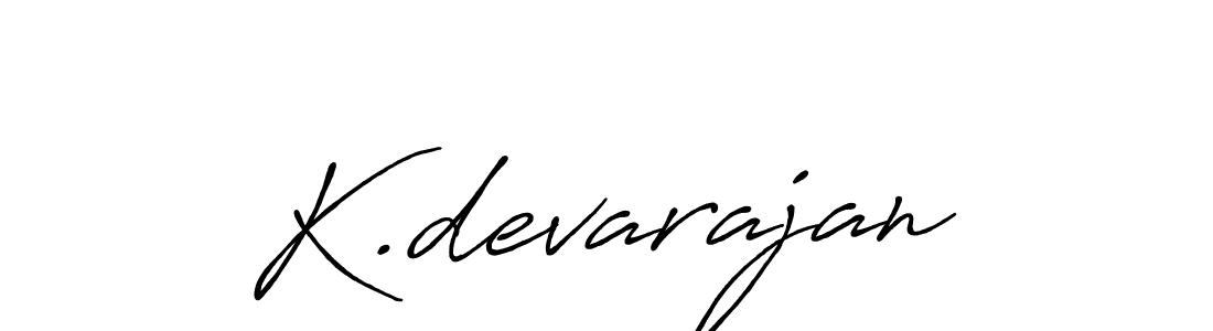 Create a beautiful signature design for name K.devarajan. With this signature (Antro_Vectra_Bolder) fonts, you can make a handwritten signature for free. K.devarajan signature style 7 images and pictures png