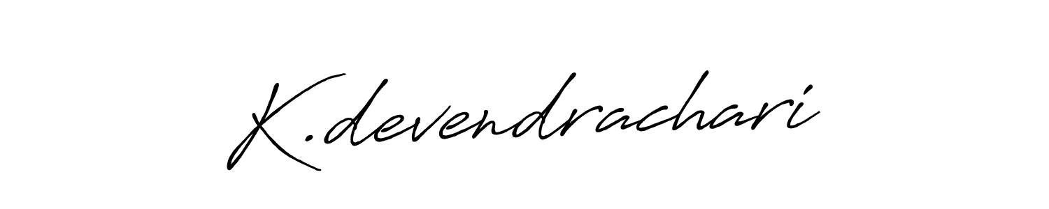 How to make K.devendrachari signature? Antro_Vectra_Bolder is a professional autograph style. Create handwritten signature for K.devendrachari name. K.devendrachari signature style 7 images and pictures png