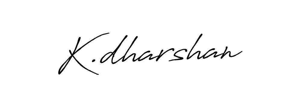 K.dharshan stylish signature style. Best Handwritten Sign (Antro_Vectra_Bolder) for my name. Handwritten Signature Collection Ideas for my name K.dharshan. K.dharshan signature style 7 images and pictures png