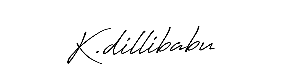 Make a beautiful signature design for name K.dillibabu. With this signature (Antro_Vectra_Bolder) style, you can create a handwritten signature for free. K.dillibabu signature style 7 images and pictures png