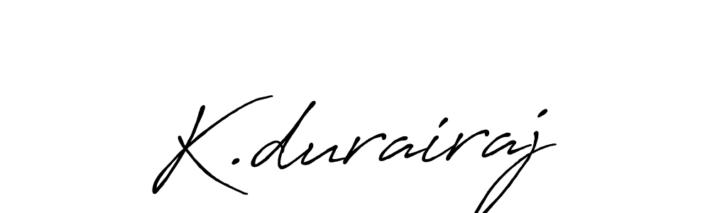 if you are searching for the best signature style for your name K.durairaj. so please give up your signature search. here we have designed multiple signature styles  using Antro_Vectra_Bolder. K.durairaj signature style 7 images and pictures png