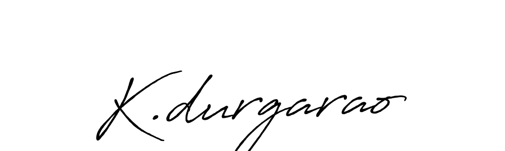 Use a signature maker to create a handwritten signature online. With this signature software, you can design (Antro_Vectra_Bolder) your own signature for name K.durgarao. K.durgarao signature style 7 images and pictures png