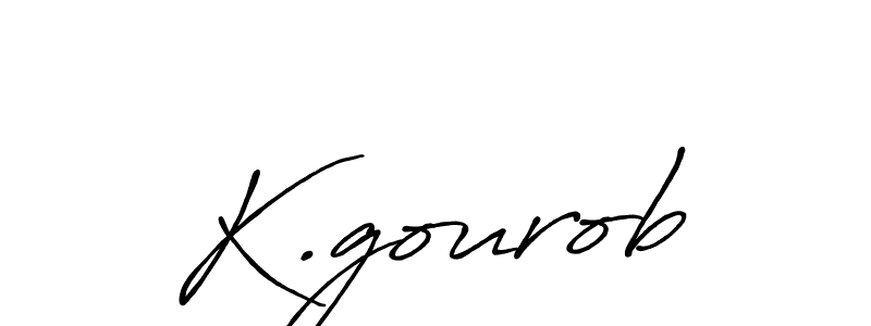 You should practise on your own different ways (Antro_Vectra_Bolder) to write your name (K.gourob) in signature. don't let someone else do it for you. K.gourob signature style 7 images and pictures png