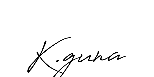 Make a beautiful signature design for name K.guna. With this signature (Antro_Vectra_Bolder) style, you can create a handwritten signature for free. K.guna signature style 7 images and pictures png