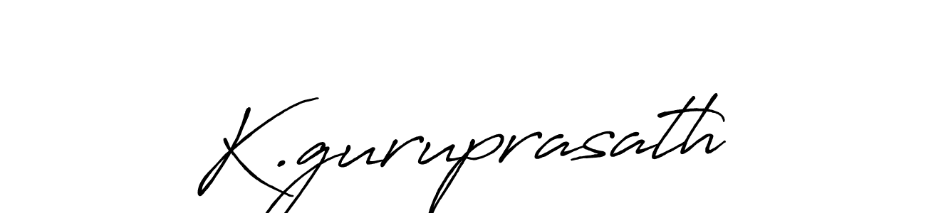 How to make K.guruprasath signature? Antro_Vectra_Bolder is a professional autograph style. Create handwritten signature for K.guruprasath name. K.guruprasath signature style 7 images and pictures png