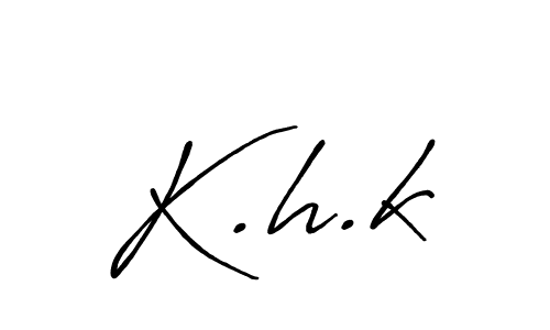 Use a signature maker to create a handwritten signature online. With this signature software, you can design (Antro_Vectra_Bolder) your own signature for name K.h.k. K.h.k signature style 7 images and pictures png