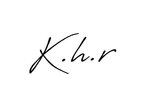 Once you've used our free online signature maker to create your best signature Antro_Vectra_Bolder style, it's time to enjoy all of the benefits that K.h.r name signing documents. K.h.r signature style 7 images and pictures png