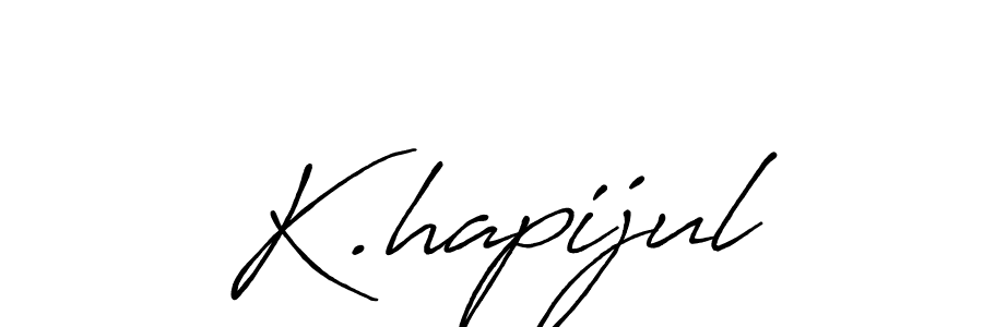Also You can easily find your signature by using the search form. We will create K.hapijul name handwritten signature images for you free of cost using Antro_Vectra_Bolder sign style. K.hapijul signature style 7 images and pictures png