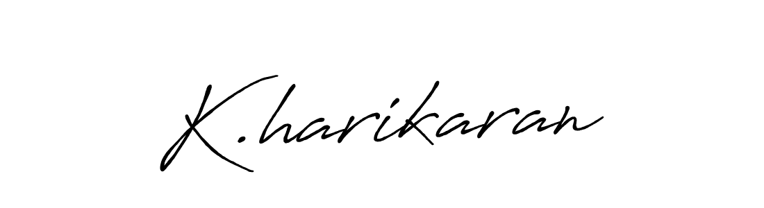 if you are searching for the best signature style for your name K.harikaran. so please give up your signature search. here we have designed multiple signature styles  using Antro_Vectra_Bolder. K.harikaran signature style 7 images and pictures png