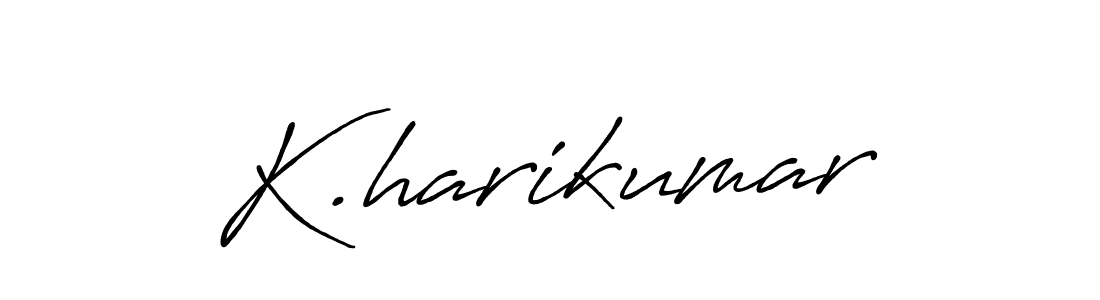 Use a signature maker to create a handwritten signature online. With this signature software, you can design (Antro_Vectra_Bolder) your own signature for name K.harikumar. K.harikumar signature style 7 images and pictures png