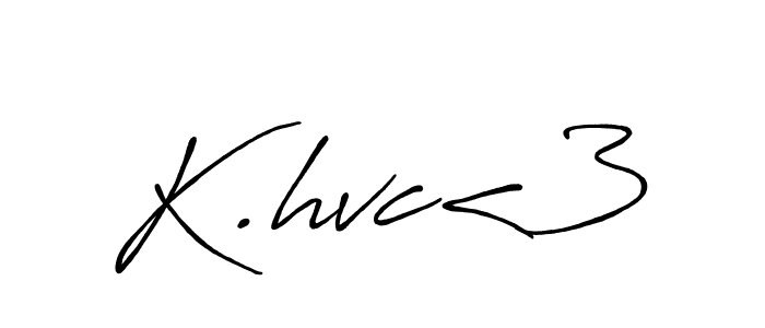 It looks lik you need a new signature style for name K.hvc<3. Design unique handwritten (Antro_Vectra_Bolder) signature with our free signature maker in just a few clicks. K.hvc<3 signature style 7 images and pictures png
