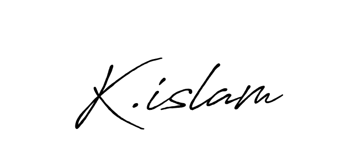 Antro_Vectra_Bolder is a professional signature style that is perfect for those who want to add a touch of class to their signature. It is also a great choice for those who want to make their signature more unique. Get K.islam name to fancy signature for free. K.islam signature style 7 images and pictures png