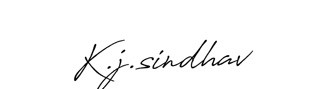 Also we have K.j.sindhav name is the best signature style. Create professional handwritten signature collection using Antro_Vectra_Bolder autograph style. K.j.sindhav signature style 7 images and pictures png