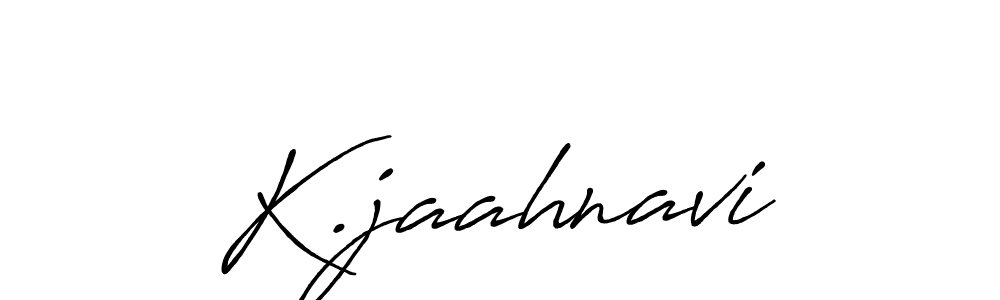 Design your own signature with our free online signature maker. With this signature software, you can create a handwritten (Antro_Vectra_Bolder) signature for name K.jaahnavi. K.jaahnavi signature style 7 images and pictures png