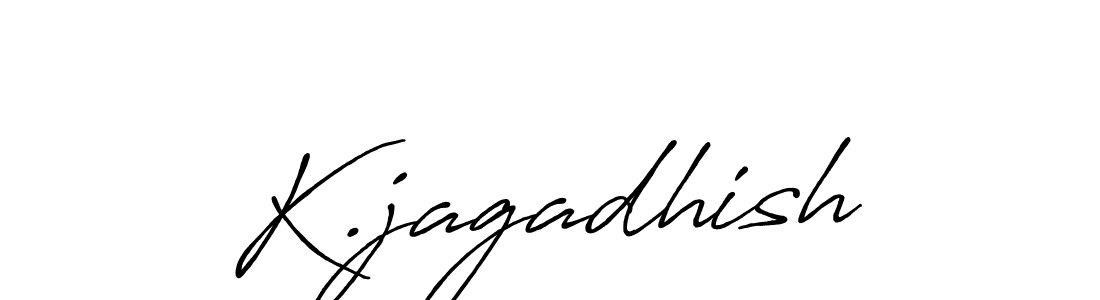 Design your own signature with our free online signature maker. With this signature software, you can create a handwritten (Antro_Vectra_Bolder) signature for name K.jagadhish. K.jagadhish signature style 7 images and pictures png