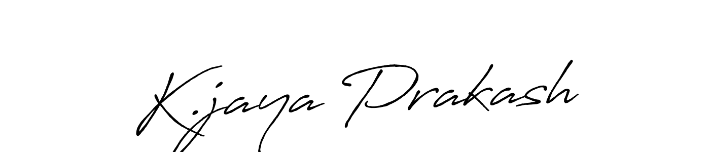 The best way (Antro_Vectra_Bolder) to make a short signature is to pick only two or three words in your name. The name K.jaya Prakash include a total of six letters. For converting this name. K.jaya Prakash signature style 7 images and pictures png