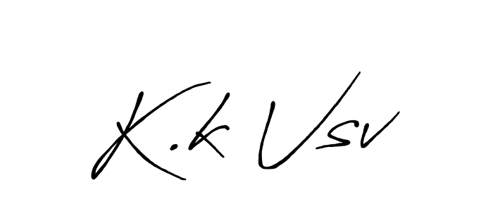 Also we have K.k Vsv name is the best signature style. Create professional handwritten signature collection using Antro_Vectra_Bolder autograph style. K.k Vsv signature style 7 images and pictures png