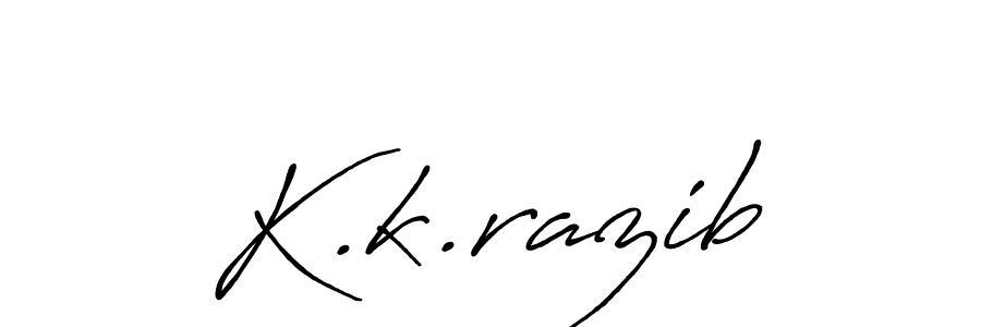 How to Draw K.k.razib signature style? Antro_Vectra_Bolder is a latest design signature styles for name K.k.razib. K.k.razib signature style 7 images and pictures png