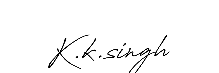 You should practise on your own different ways (Antro_Vectra_Bolder) to write your name (K.k.singh) in signature. don't let someone else do it for you. K.k.singh signature style 7 images and pictures png