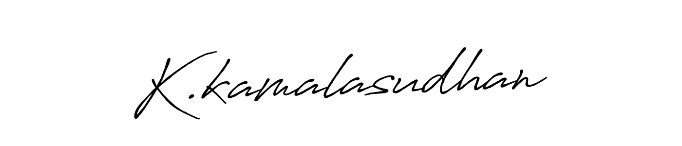 Create a beautiful signature design for name K.kamalasudhan. With this signature (Antro_Vectra_Bolder) fonts, you can make a handwritten signature for free. K.kamalasudhan signature style 7 images and pictures png