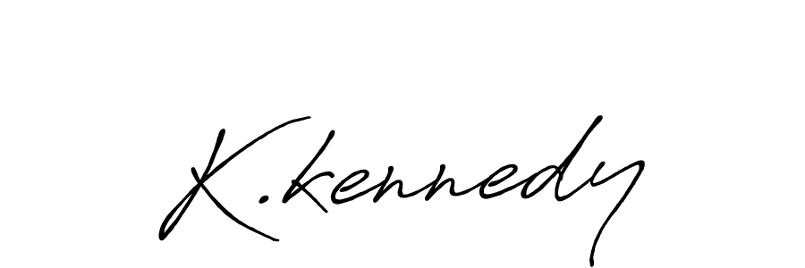 How to make K.kennedy signature? Antro_Vectra_Bolder is a professional autograph style. Create handwritten signature for K.kennedy name. K.kennedy signature style 7 images and pictures png