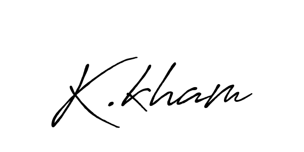 if you are searching for the best signature style for your name K.kham. so please give up your signature search. here we have designed multiple signature styles  using Antro_Vectra_Bolder. K.kham signature style 7 images and pictures png