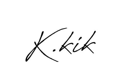 Best and Professional Signature Style for K.kik. Antro_Vectra_Bolder Best Signature Style Collection. K.kik signature style 7 images and pictures png