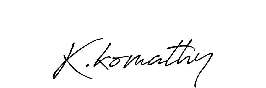 You should practise on your own different ways (Antro_Vectra_Bolder) to write your name (K.komathy) in signature. don't let someone else do it for you. K.komathy signature style 7 images and pictures png