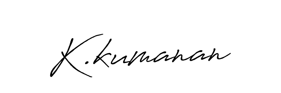 Antro_Vectra_Bolder is a professional signature style that is perfect for those who want to add a touch of class to their signature. It is also a great choice for those who want to make their signature more unique. Get K.kumanan name to fancy signature for free. K.kumanan signature style 7 images and pictures png