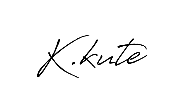 Also we have K.kute name is the best signature style. Create professional handwritten signature collection using Antro_Vectra_Bolder autograph style. K.kute signature style 7 images and pictures png