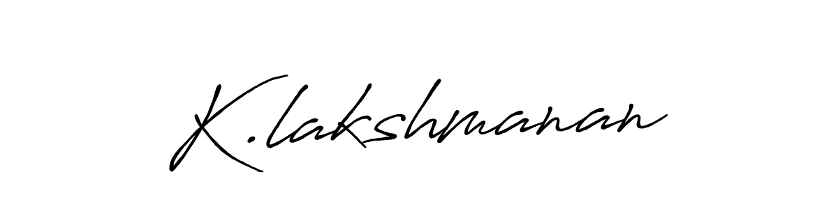 You should practise on your own different ways (Antro_Vectra_Bolder) to write your name (K.lakshmanan) in signature. don't let someone else do it for you. K.lakshmanan signature style 7 images and pictures png