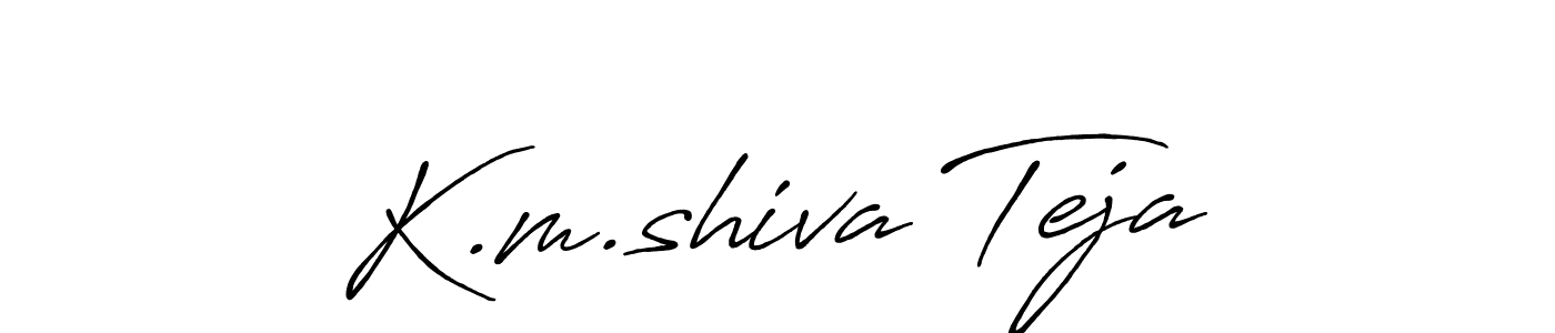 Here are the top 10 professional signature styles for the name K.m.shiva Teja. These are the best autograph styles you can use for your name. K.m.shiva Teja signature style 7 images and pictures png