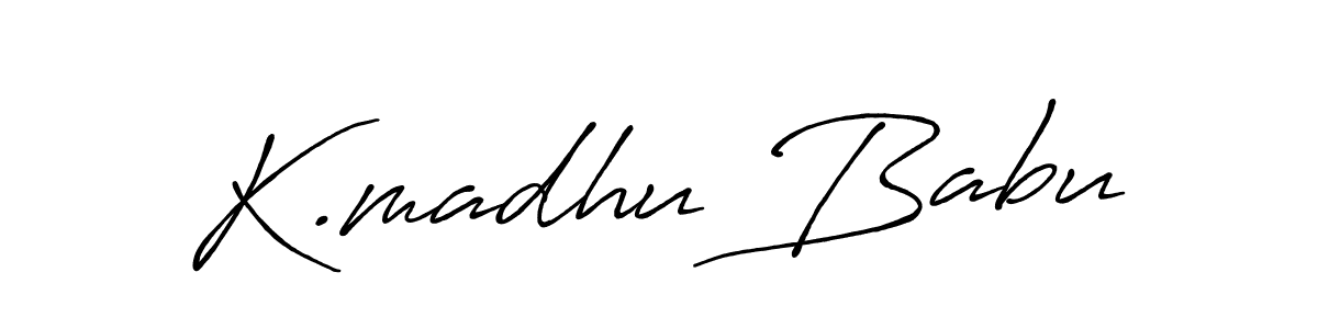 Also You can easily find your signature by using the search form. We will create K.madhu Babu name handwritten signature images for you free of cost using Antro_Vectra_Bolder sign style. K.madhu Babu signature style 7 images and pictures png